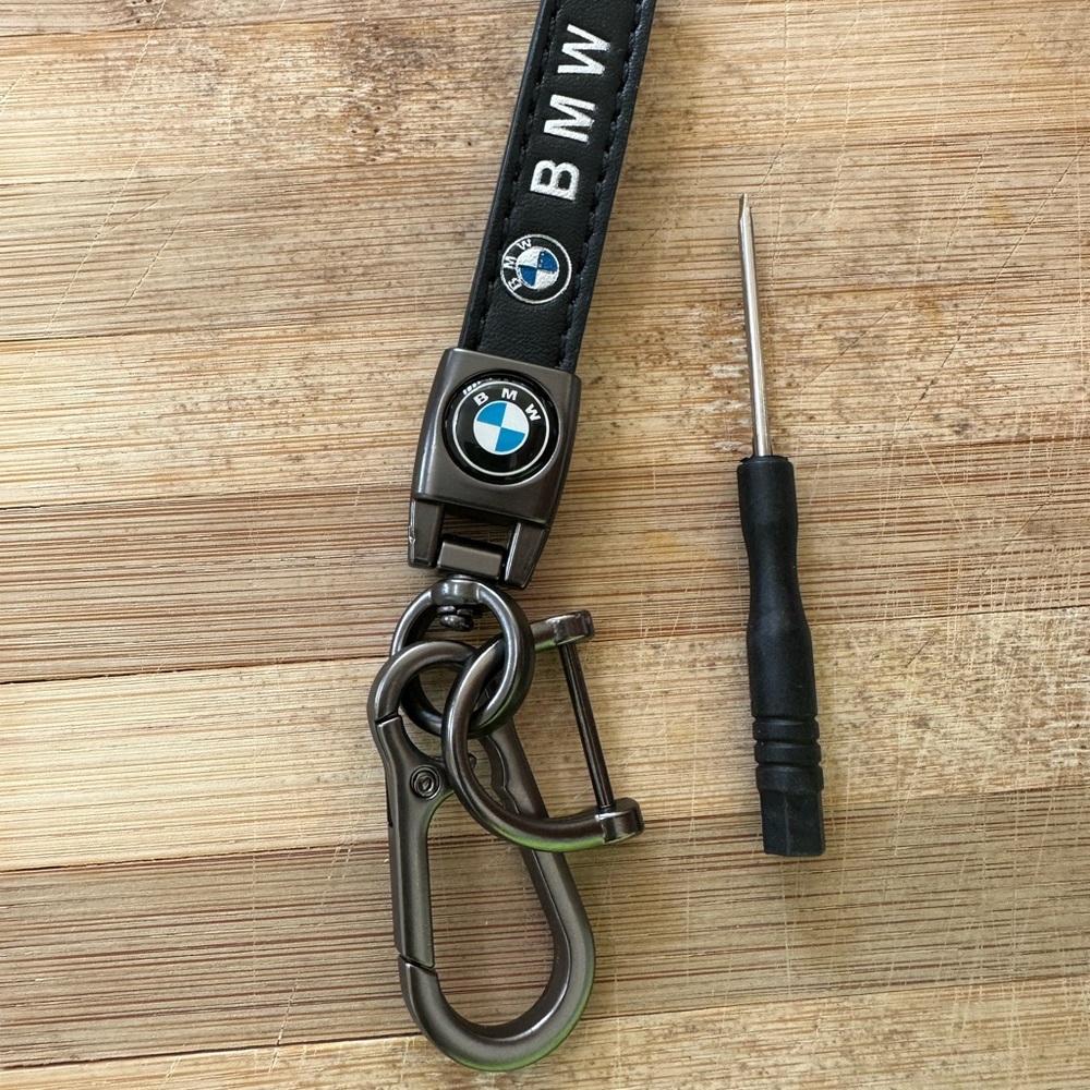 BMW leather key fob